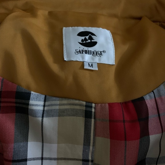 SaphiRose Women's Water-Resistant Trench Coat Long Peacoat with Removable Hood - Picture 10 of 12